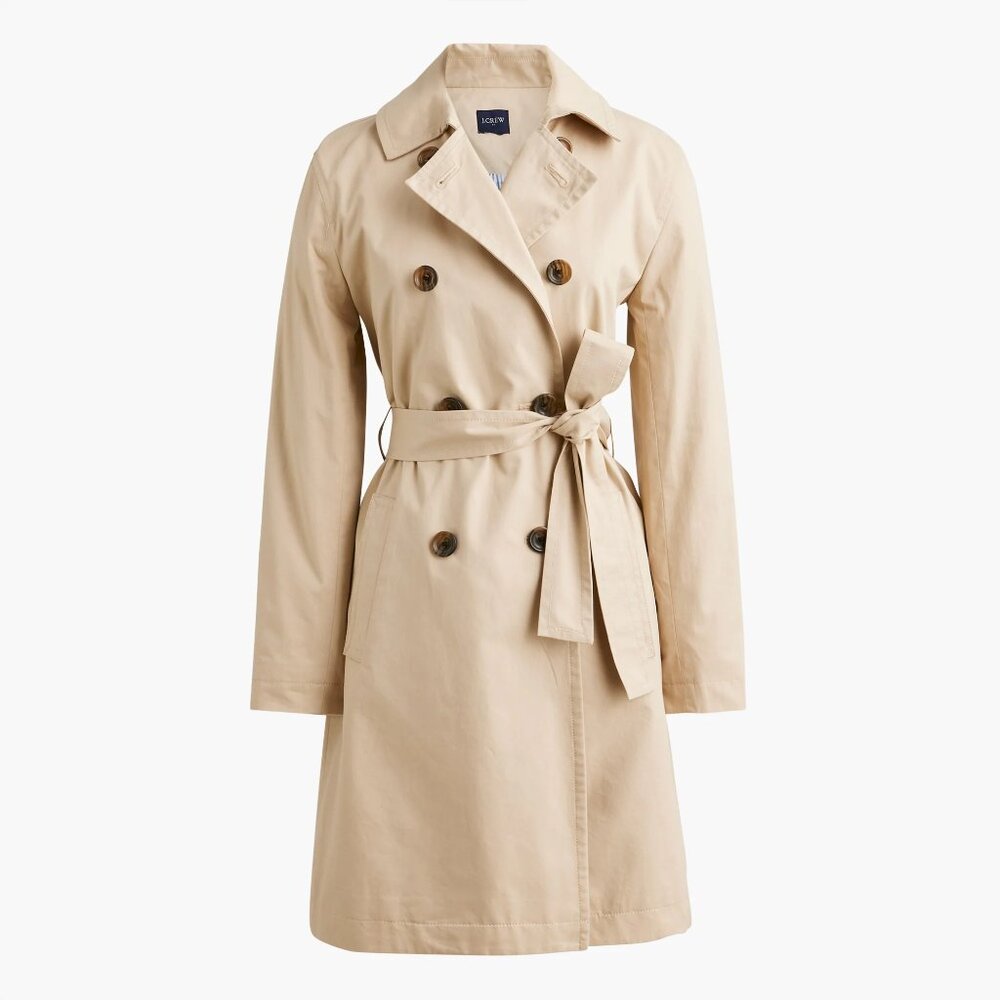 Jcrew Factory Trench coat Item BO622 Size 6 Tan